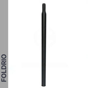 A Brompton Titanium Seatpost – Multicolour Edition by FOLDRIO stands vertically on a white background, with the brand name “FOLDRIO” in bold, dark letters along the left side.